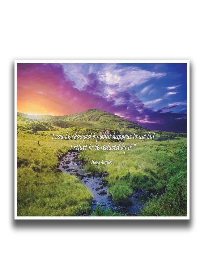 JSC JSC321 I Can Be Changed by What Happens Maya Angelou Quote Poster | 18-Inches by 12-Inches | Premium 100lb Gloss Poster Paper