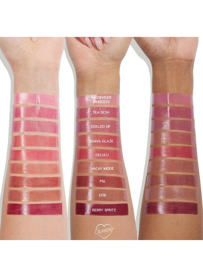 ColourPop So Juicy Plumping Lip Gloss Balm - Hydrating Lip Gloss & Balm Hybrid with Peptides - Non-Sticky Formula - Visibly Plumps Lips & Delivers Buildable Color - Vacay Mode (0.07 oz) - Image 4