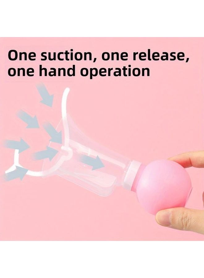 Blue Manual Breast Pump Portable Hand Held Nursing Pump Hygienic Comfortable Sucking - Image 5