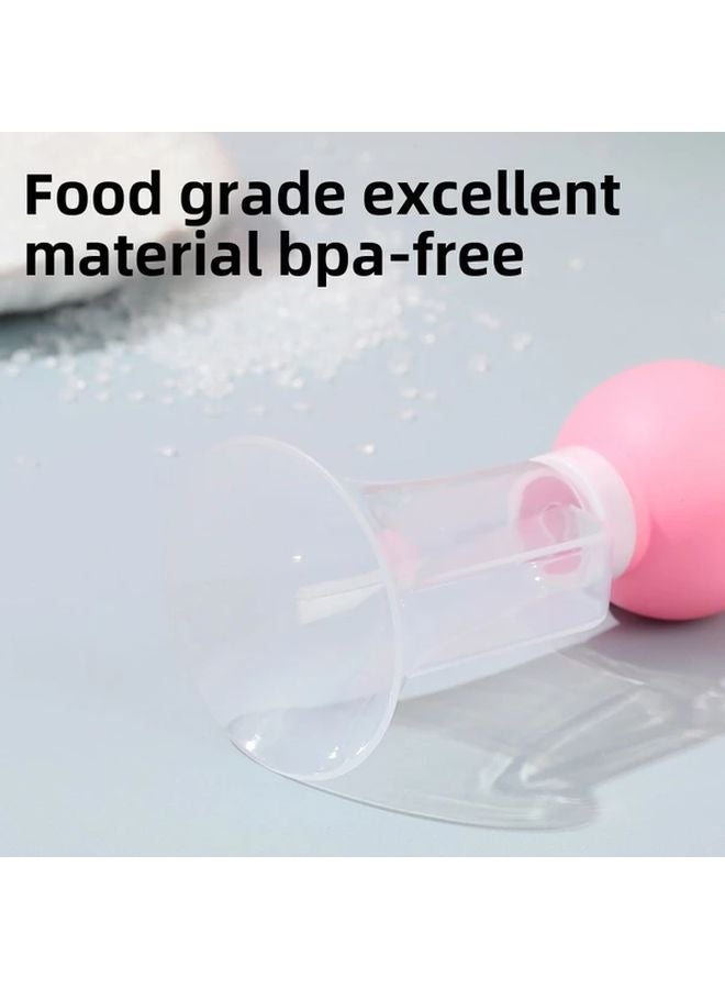 Blue Manual Breast Pump Portable Hand Held Nursing Pump Hygienic Comfortable Sucking - Image 3
