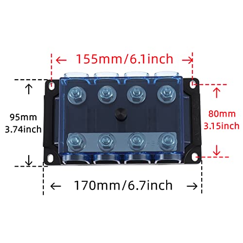 BOJACK 4-Way AMG Mega Fuse Holder (Pack of 1 ANM-B4) - Image 5