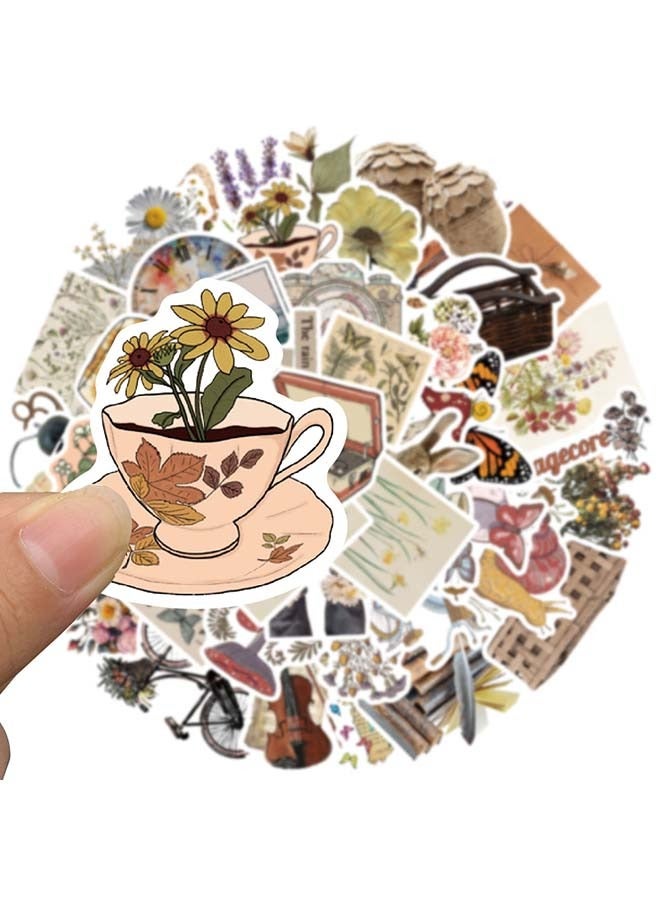 50 Pcs Beautiful Stickers Aesthetic Waterprof Vinyl Sticker For Laptop Water Bottle Hard Hat Skateboard Adults Kids Teens Girls Boys  - Image 3