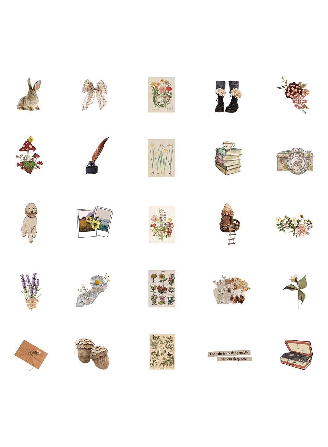 50 قطعة ملصقات