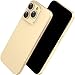 Blue Union Fake Phone Dummy Prop Phone Black Screen Prank Stuff Decoy Pear NonWorking Phone 15 for Kid Play Display Look Like Real Phone 15 Gold - Image 3
