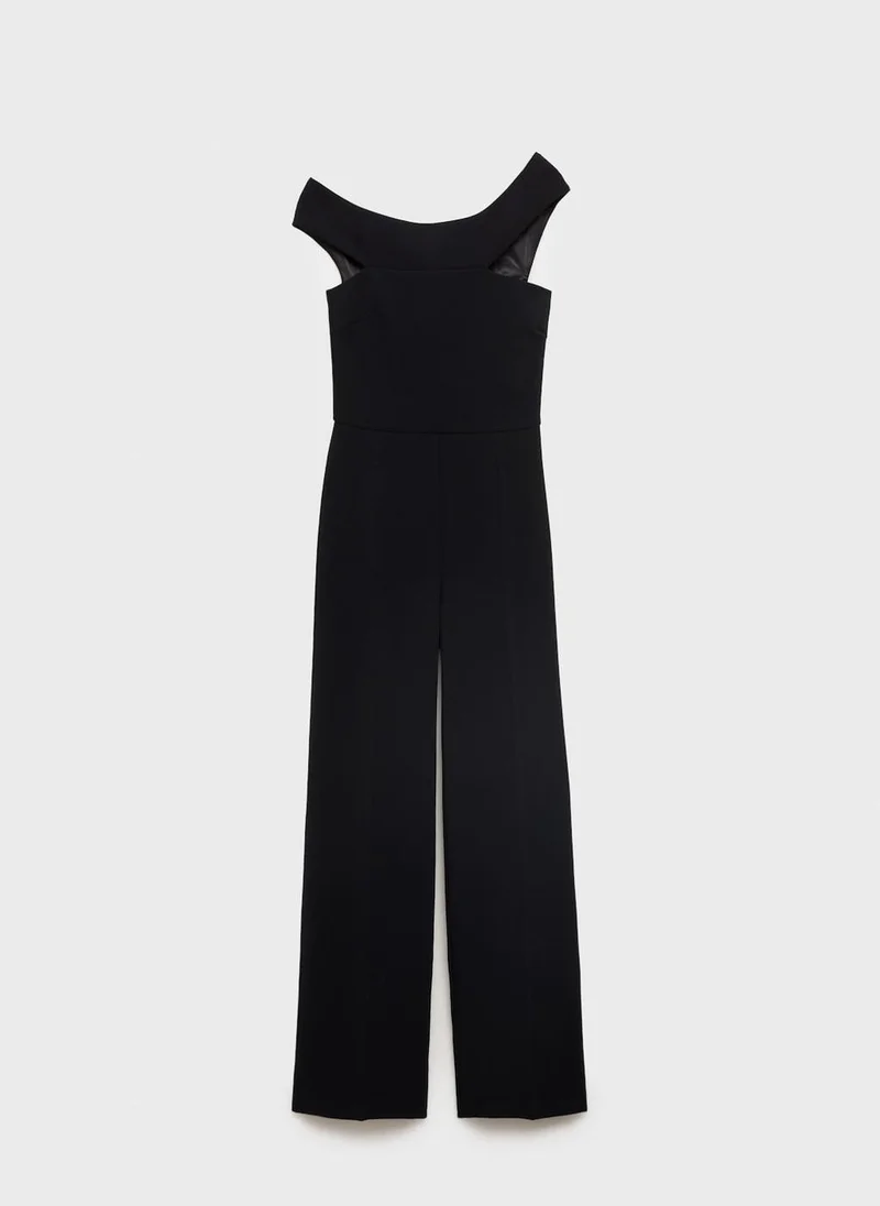 MANGO Asymmetric long jumpsuit