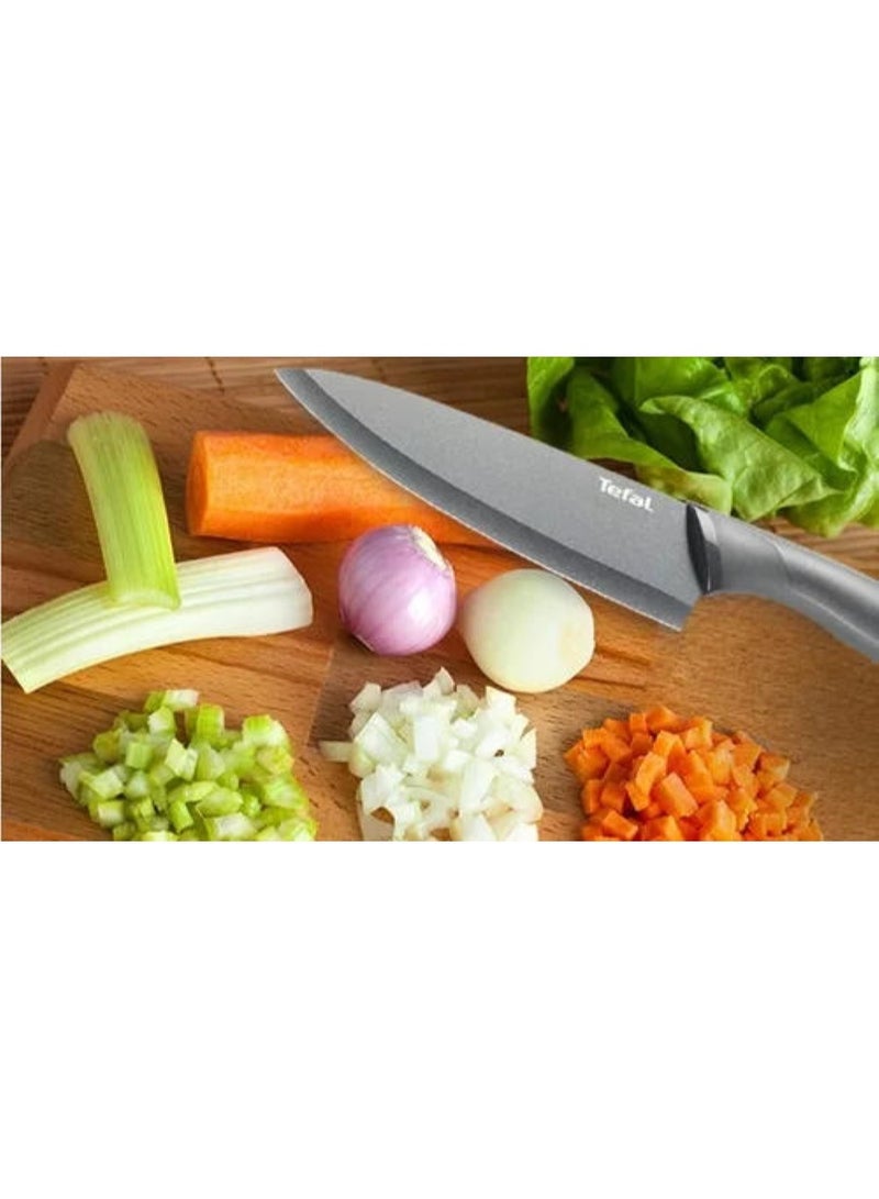 Tefal Stainless Steel Chef Knife With Cover 15 Cm Silver & Black - Image 4