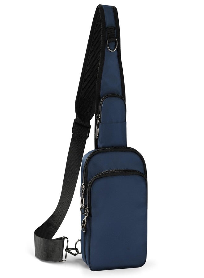 VADOO Sling Bag, Crossbody Bag with Zipper Lock, RFID Blocking & Water Resistant for Men and Women (Blue) - Image 1