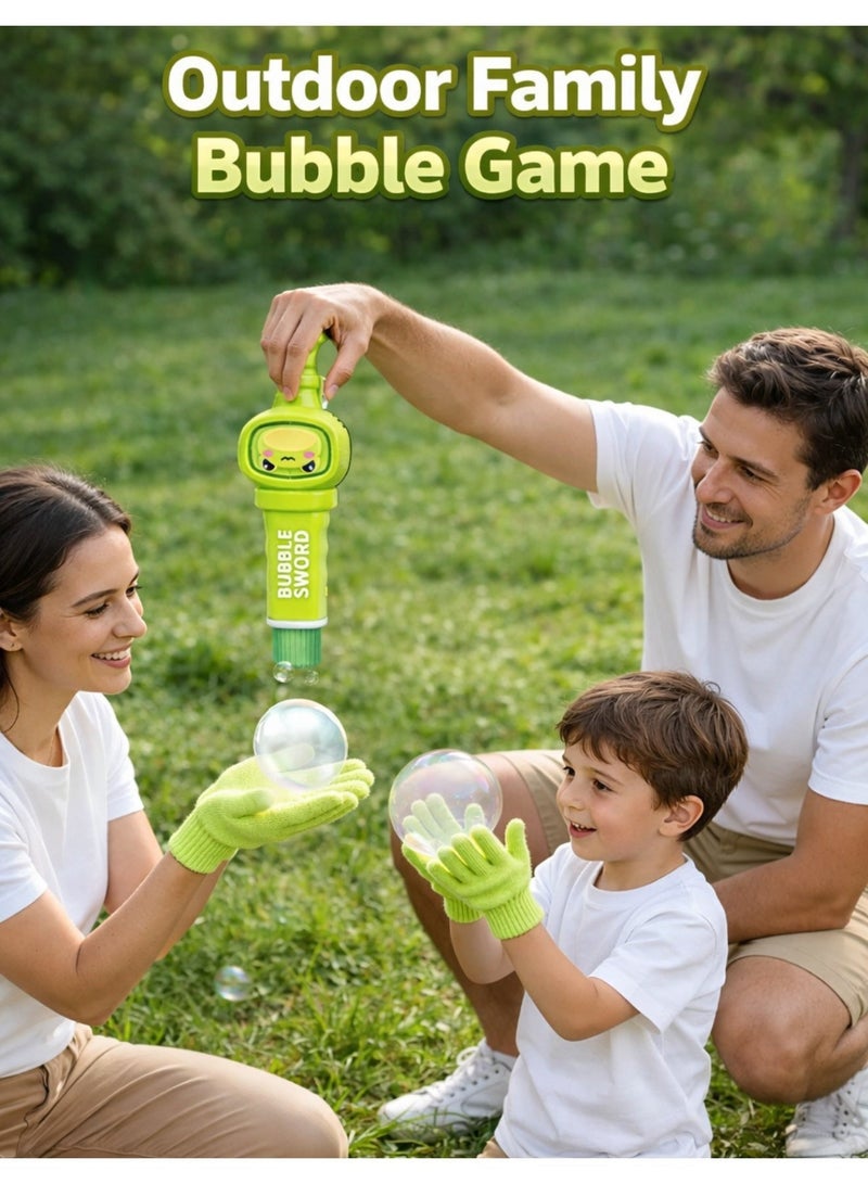 F.A.M.S Adjustable Smoke Bubble Sword Toy for Kids and Family Outdoor Interactive Bubble Maker Fun Play - Image 4