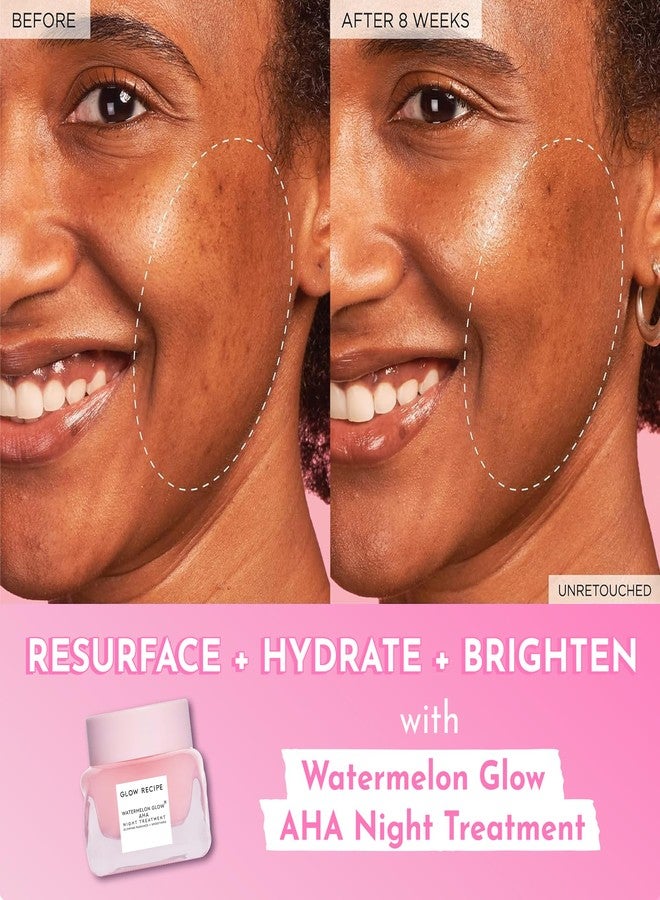Glow Recipe Watermelon Glow AHA Night Treatment - Overnight Resurfacing Mask with AHA Complex, Hyaluronic Acid, Niacinamide & Watermelon Enzymes for Smooth, Glowing, Even-Toned Skin (60ml) - Image 3