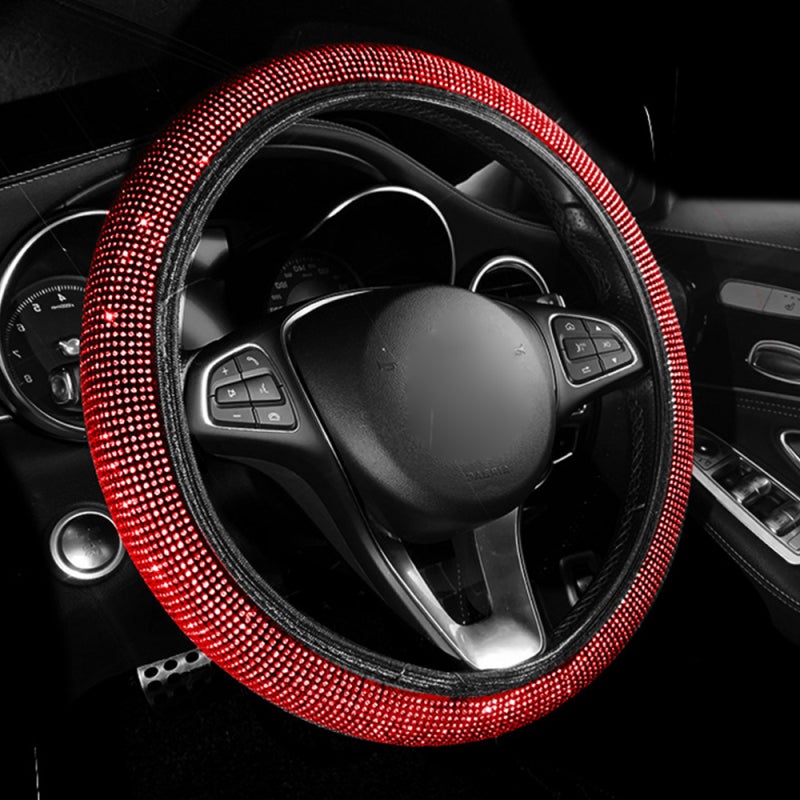 Rhinestone Car Accessories: 11-Piece Pink Premium Quality Set - Universal Fit Easy Installation Interior Upgrade for Car Truck SUV Commercial Vehicle - Image 2