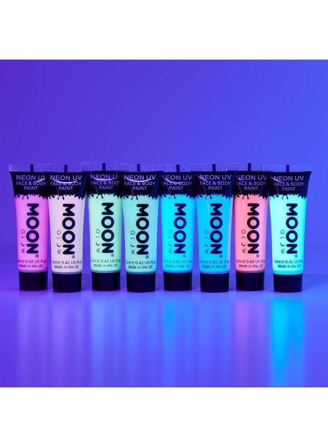 Moon Glow 0.42 أونصة طلاء وجه وجسم نيون بالأشعة فوق البنفسجية - أزرق مكثف - Image 2