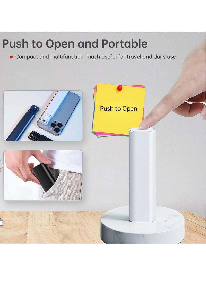 Captaintech USB Cable Conversion Storage Box, Multi-type Charging Cable Converter, Micro DataTransfer Tool, PD 60W Charging and Data Transfer Cable Kit, Sim Card Tray Eject Tool and Slots (Black) - Image 5