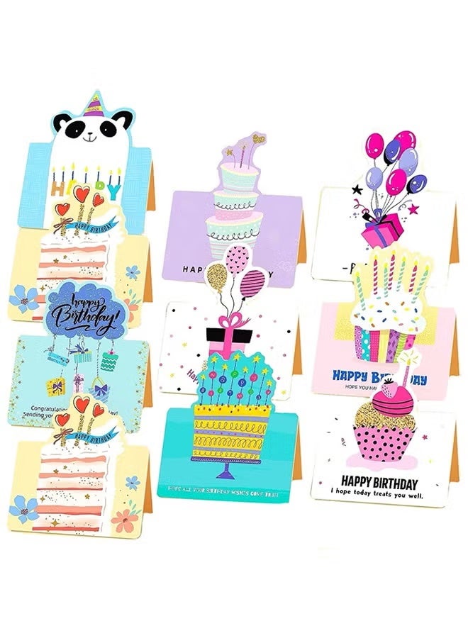 10 pcs Birthday Cards, Greeting Birthday Cards Set for Her Him Women Men - Image 1
