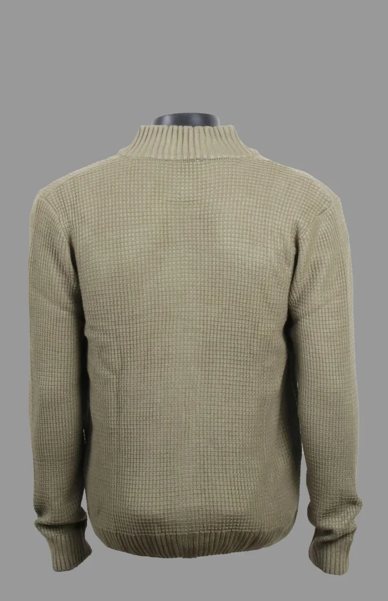 Alexander Gardi Turtleneck Zippered Knit Cardigan (E22-5714)