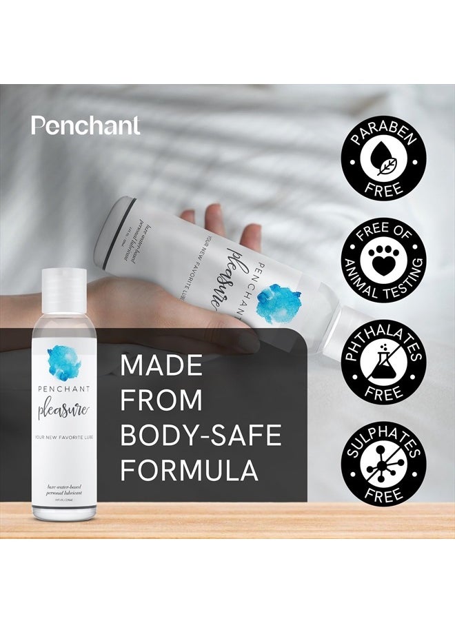 Penchant - Water Based Lube - Personal Lubrification for Women And Men - Toy-Safe Lube for Couples - Lubricant for Sensitive Skin, Unscented - 4oz - Image 1