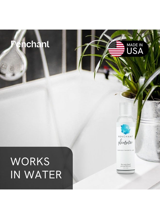 Penchant - Water Based Lube - Personal Lubrification for Women And Men - Toy-Safe Lube for Couples - Lubricant for Sensitive Skin, Unscented - 4oz - Image 1