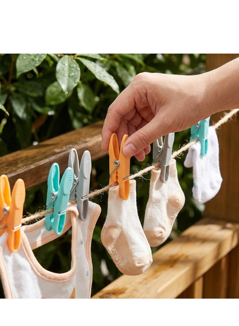 Mondex Durable Polypropylene Plastic Pegs for Laundry, Clothing Pins, Clothes Drying, and Outdoor Use, 12 Pieces - Image 4