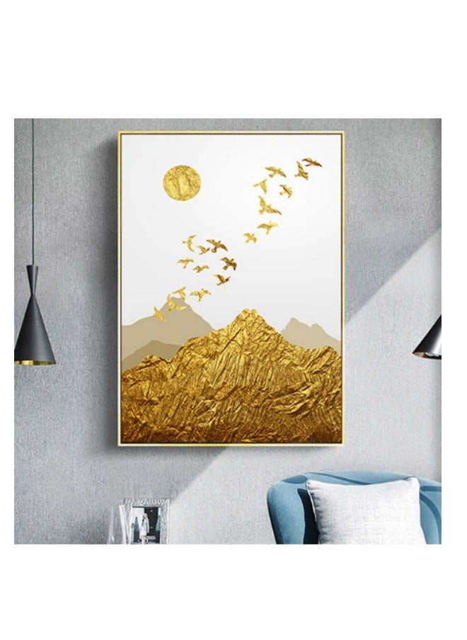 MIXDE 3PCS Abstract Boho Wall Art Prints,Minimalist Geometric Boho Wall Art,Bird pattern Art Canvas Painting Pictures For Bedroom Living Room Bathroom Boho Room Decor,40x60cm,Unframed  - Image 3