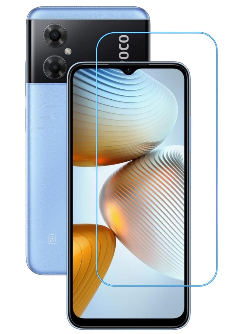 ACLIX Antistatic ESD Dustproof Premium Quality High Definition Clear Tempered Glass Screen Protector Designed For Xiaomi Poco M4 5G - Image 1