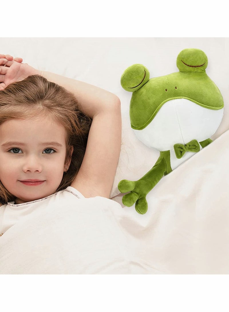 SYOSI Frog Plush Toy, Stuffed Animal Throw Plushie Pillow Doll, Soft Frog Plushies with Long Legs, Realistic Green Fluffy Friend Hugging Cushion for Boys Girls Birthday Party Home Office Decor (15 Inch) - Image 5