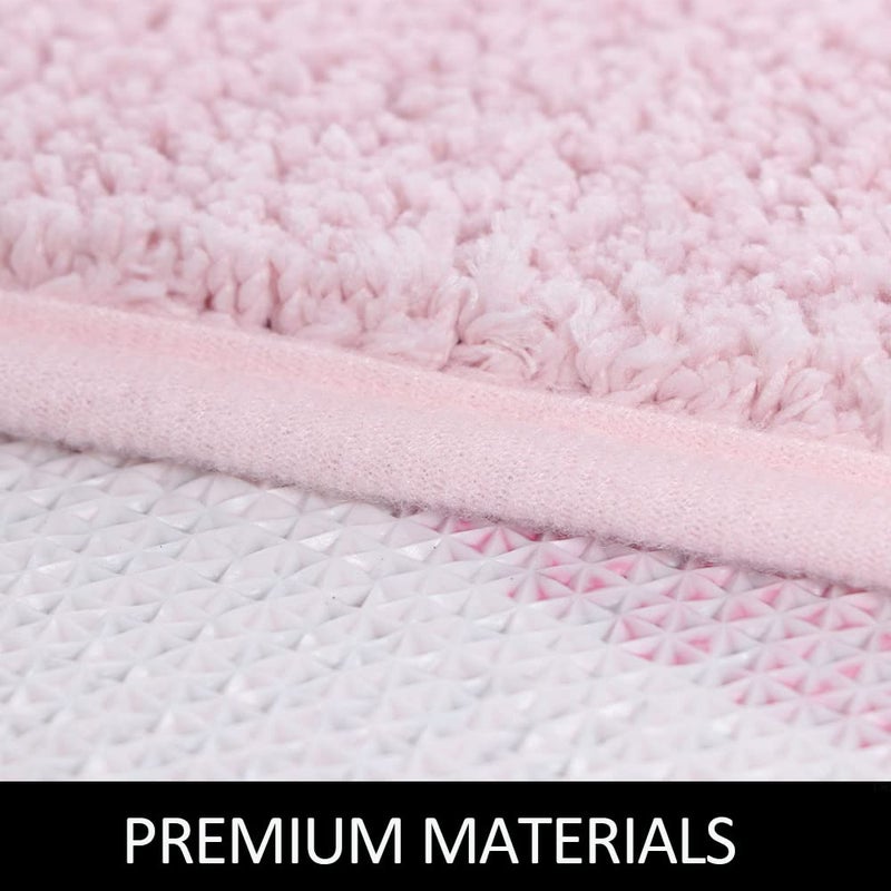 BOVEU Get Naked Bath Mat Runner  17 x 47 Inch Long Non Slip Absorbent Pink Bathroom Runner  Machine Washable Bath Rugs  Soft Naked Carpets for Bathroom Shower  Pink - Image 4