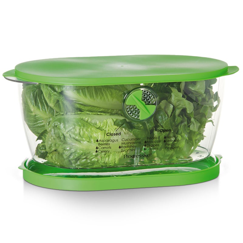 Prep Solutions by Progressive Lettuce Keeper Produce Storage Container 47 Quarts Green LKS06