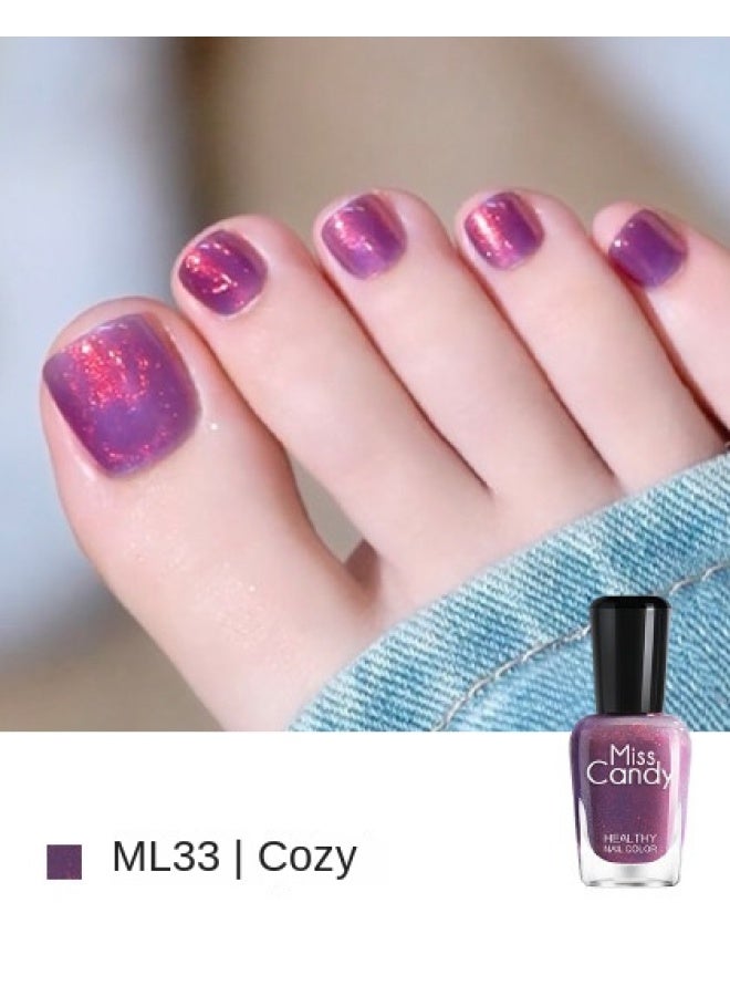 Miss Candy Toe Nail Art】non-toxic Nail Polish, No Uv/led Lamp Needed, Long-lasting Peelable Breathable Nail Varnish, Daily Wear 7ml - Image 2