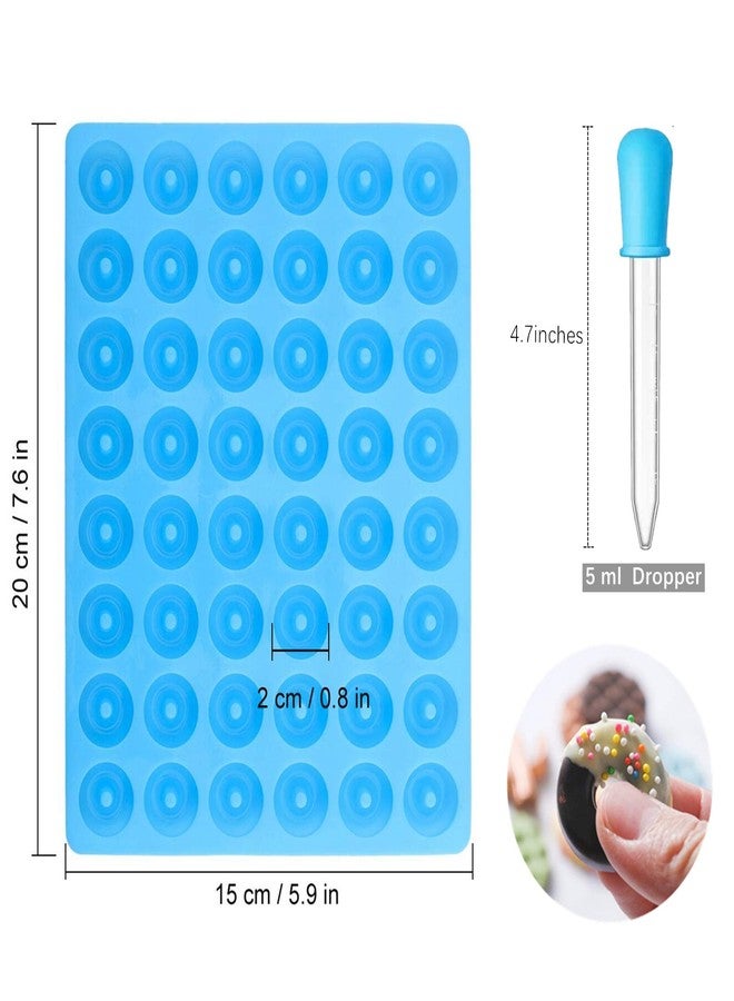 JOERSH Round Gummy Donut Molds Mini Size Silicone Candy Molds for Hard Candy, Gummy, Caramels, Chocolate, Fondant, Fruit Loop, Cereal, 192 Cavity - Image 2
