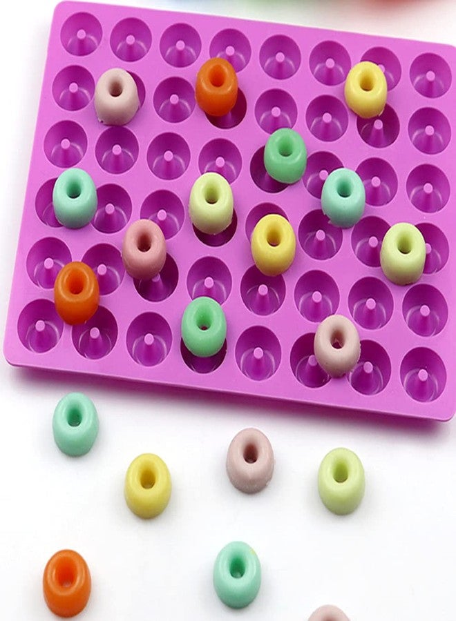 JOERSH Round Gummy Donut Molds Mini Size Silicone Candy Molds for Hard Candy, Gummy, Caramels, Chocolate, Fondant, Fruit Loop, Cereal, 192 Cavity - Image 5