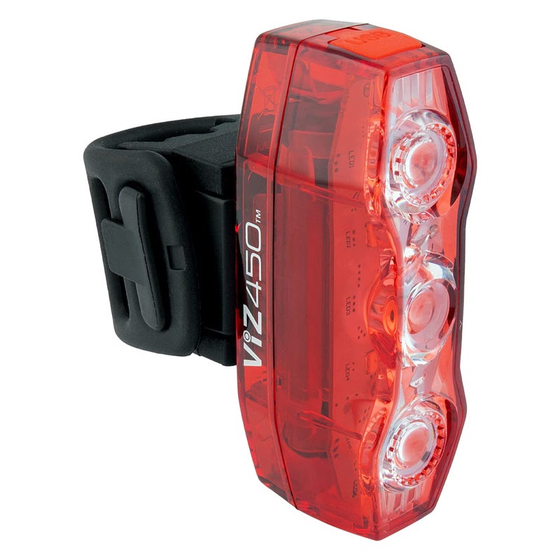 CatEye Unisex's Viz 450 Rear Light Safety, Red, One Size - Image 1