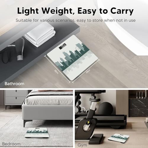 Themisto TH-WS40D Body weight Scale, With High Precision Sensors | Backlit Display | 180 Kg | Made in India - Image 2