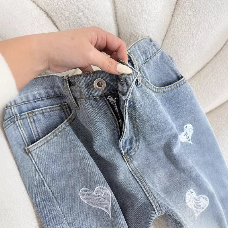 Unisex Classic Denim Jeans Loose Fit Daily Outdoor Wear - Image 4