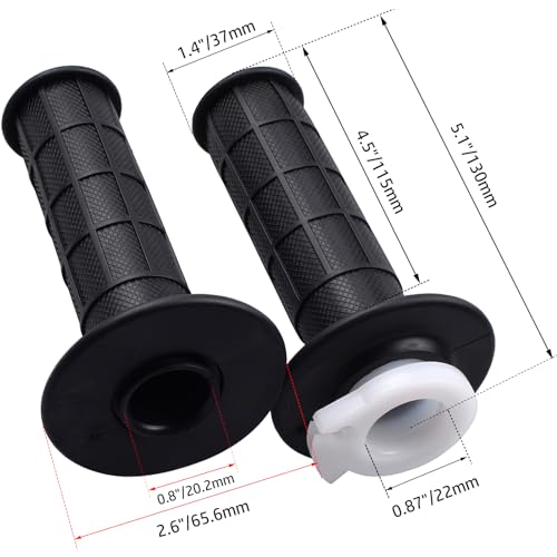 Royitay Twist Throttle Handle Grips,48" Bent Throttle Cable Replacement for 50 110 125 150 250cc Mb165 Mb200 Pit Dirt Bike Baja Warrior 200cc TaoTao Quad Honda XR200R Coleman CT200U Mini Bike Scooter - Image 3