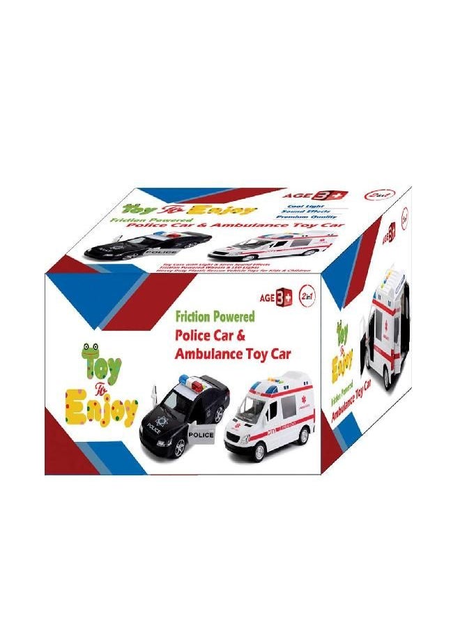 Toy To Enjoy Police & Ambulance Car Set for Boys & Girls Friction Powered, with Lights and Sirens - pzsku/ZB42931AD9374341FE08DZ/45/_/1686134288/1112bdfe-f349-4dad-b8fd-cf69a063eb9d