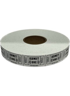The Ticket Gurus 200 White Admit One Single Roll Consecutively Numbered Raffle Tickets  - Image 1