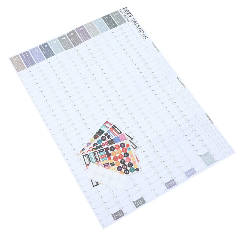 2025 Wall Calendar Planner Decorative Creative for Home Office Schedule - Image 2