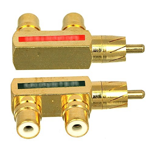 CESS RCA Splitter - 1 Male to 2 Female Adapter (4 Pack) - Image 3