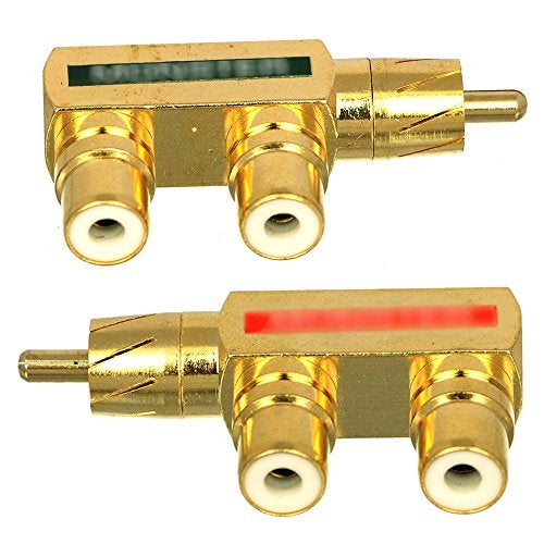 CESS RCA Splitter - 1 Male to 2 Female Adapter (4 Pack) - Image 1