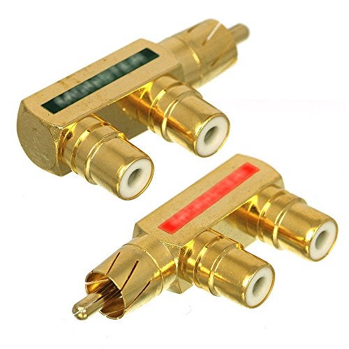 CESS RCA Splitter - 1 Male to 2 Female Adapter (4 Pack) - Image 2