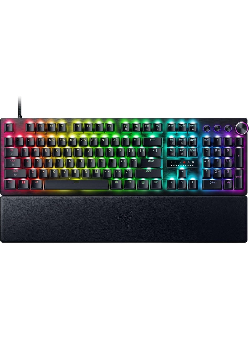 Razer Huntsman V3 Pro 8KHz Analog Optical Esports Keyboard: Analog Optical Switches Gen 2, 8000 Hz Polling, Snap Tap, Rapid Trigger, Adjustable Actuation, Media Controls, PBT Keycaps - Black - Image 1