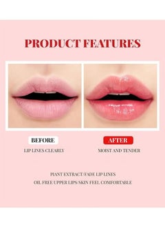 NUDE Hydrating Lip Glow Oil Plumping Lip Tint, Hydrating Lip Gloss Tinted Lip Balm Transparent Lip Care, Long Lasting Moisturizing Non-sticky Fresh Shiny Texture Lip Oil - Strawberry  - Image 3