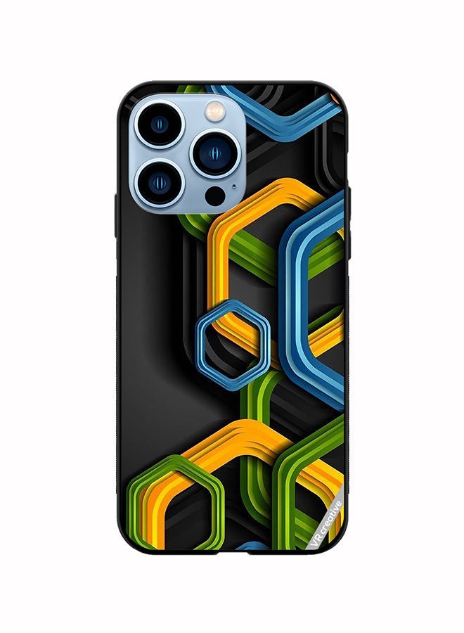 VR CREATIVE Protective Case Cover For Apple iPhone 14 Pro Max Abstract Design Multicolour - Image 1