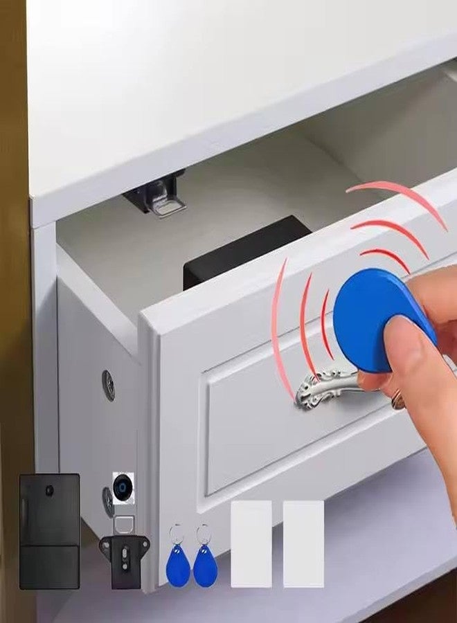 Calpix Intelligent RFID Access System Invisible Sensor Lock | Keyless RFID Card Cabinet Drawer Lock for Home Office Hotel | Smart Security Lock for Cupboard Locker Safe Storage - Image 3