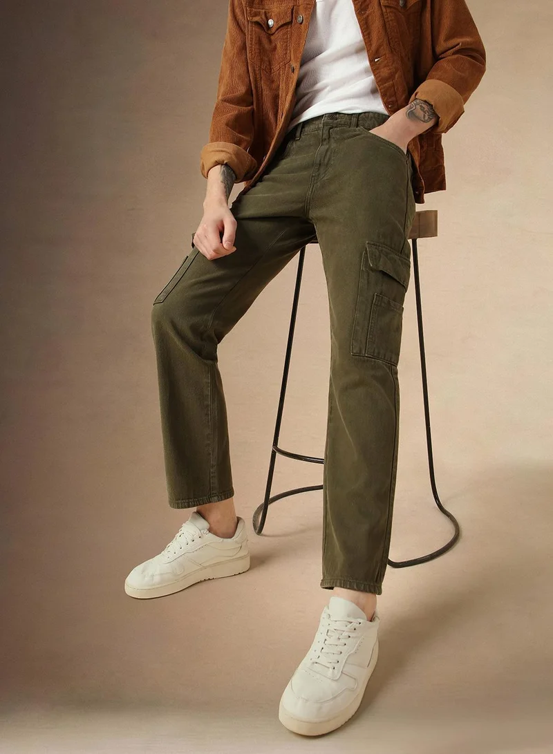 Dennis Lingo Green Jeans For Men