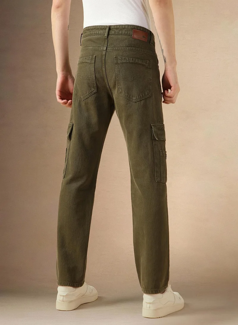 Dennis Lingo Green Jeans For Men