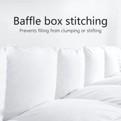 TEXARTIST Premium 2100 Series Full Comforter All Season Breathable White Comforter Soft 4D Spiral Fiber Quilted Down Alternative Duvet with Corner Tabs Luxury Hotel Style (82"x86") - Image 3