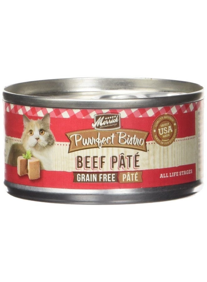 ميريك طعام القطط المعلب من Merrick Purrfect Bistro Beef Pate Recipe، علب 24/3 أونصة - Image 1
