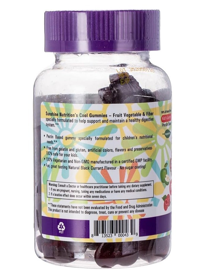 Sunshine Nutrition Fruit, Veg & Fiber Cool Gummies - 45 Count - Image 2