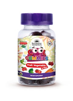 SUNSHINE NUTRITION Sunshine Nutrition Fruit, Veg & Fiber Cool Gummies - 45 Count 