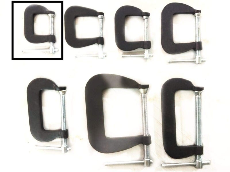 Climax G Clamp 1" inch - Set of 3 [Professional Woodworking C Clamp grip] - Image 4